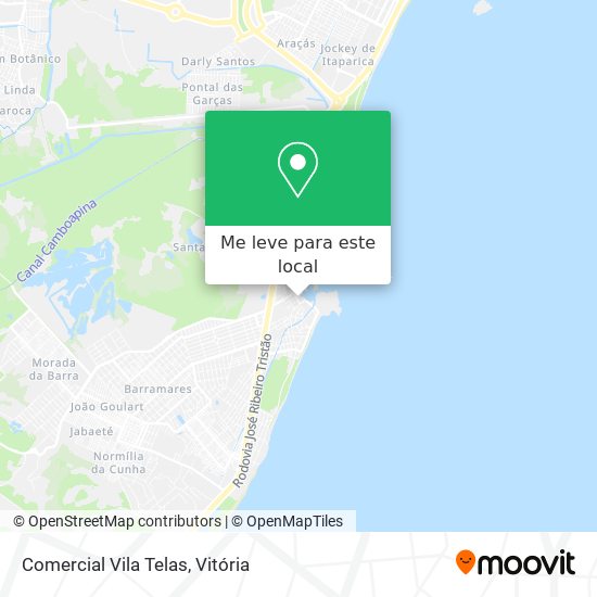 Comercial Vila Telas mapa