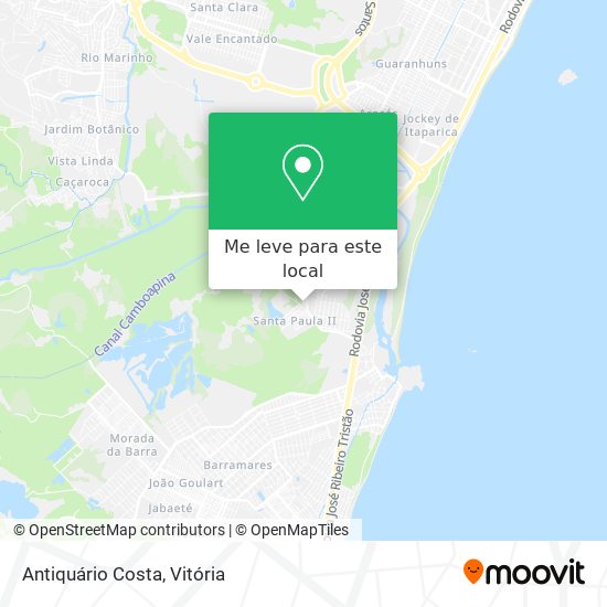 Antiquário Costa mapa