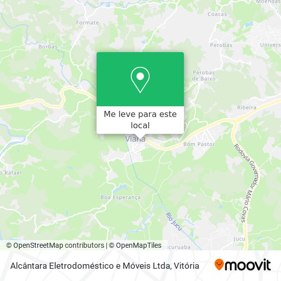 Alcântara Eletrodoméstico e Móveis Ltda mapa