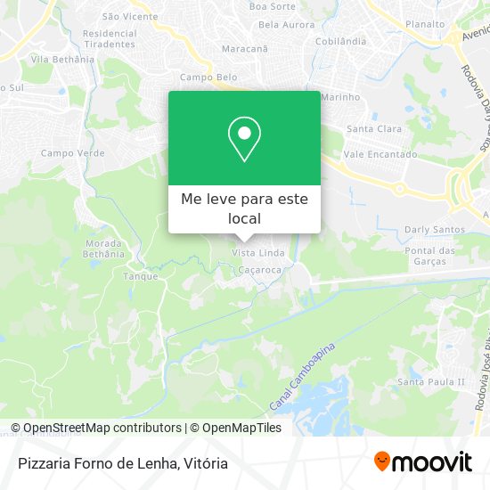 Pizzaria Forno de Lenha mapa