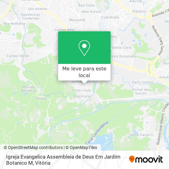 Igreja Evangelica Assembleia de Deus Em Jardim Botanico M mapa
