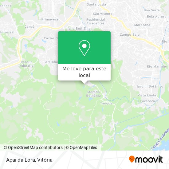 Açai da Lora mapa
