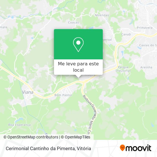 Cerimonial Cantinho da Pimenta mapa