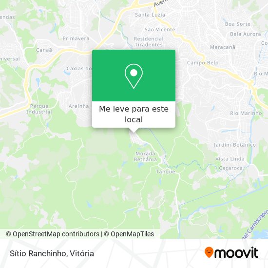 Sítio Ranchinho mapa