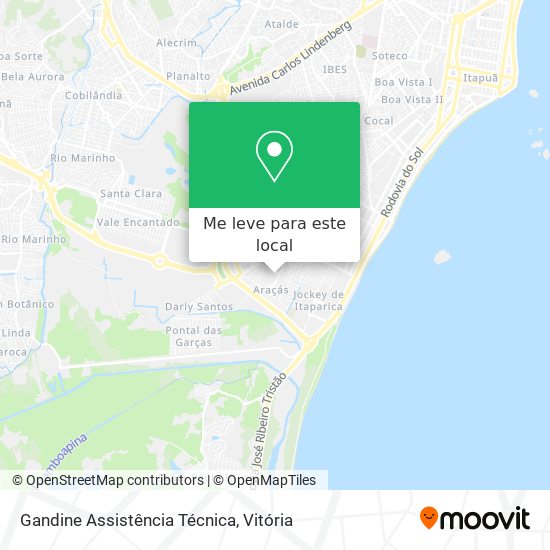 Gandine Assistência Técnica mapa