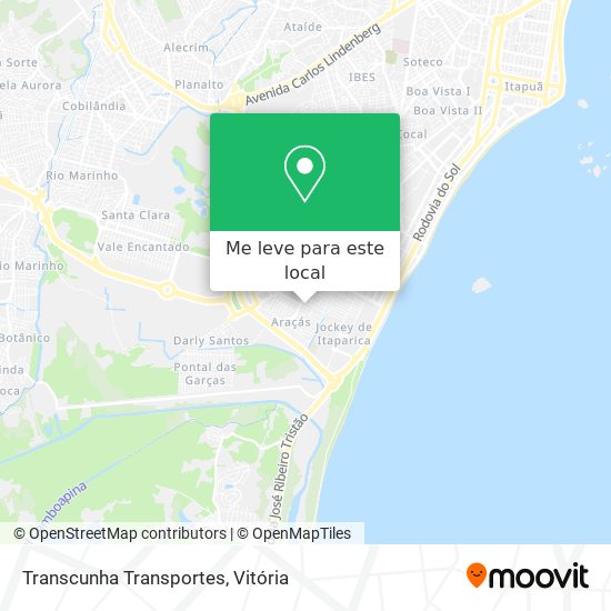 Transcunha Transportes mapa