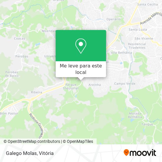 Galego Molas mapa
