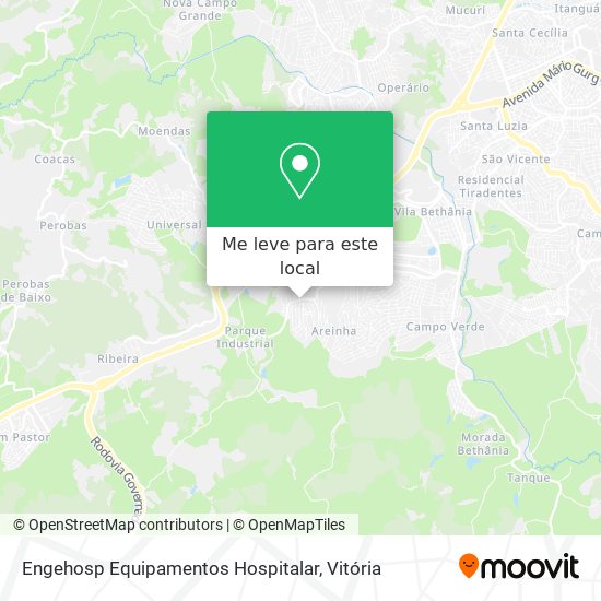 Engehosp Equipamentos Hospitalar mapa