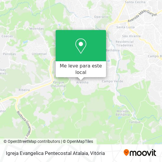 Igreja Evangelica Pentecostal Atalaia mapa