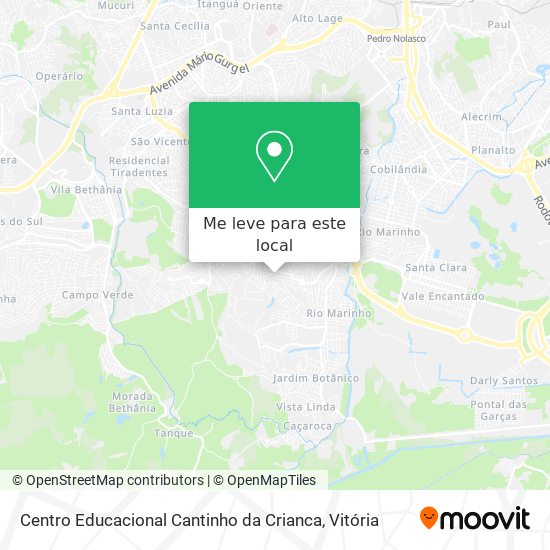Centro Educacional Cantinho da Crianca mapa