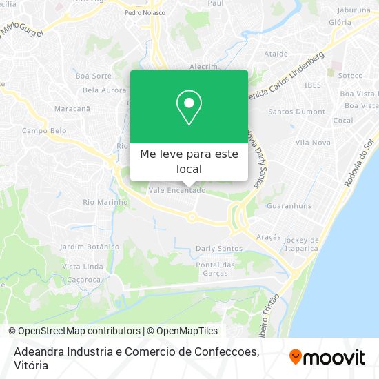 Adeandra Industria e Comercio de Confeccoes mapa