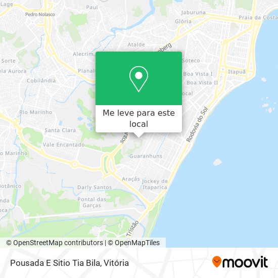 Pousada E Sitio Tia Bila mapa