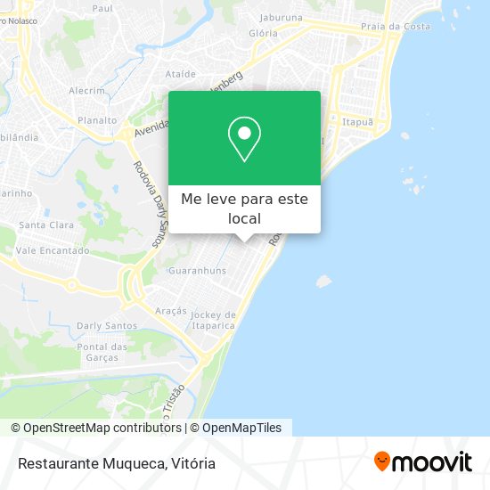 Restaurante Muqueca mapa