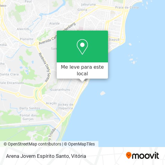 Arena Jovem Espírito Santo mapa