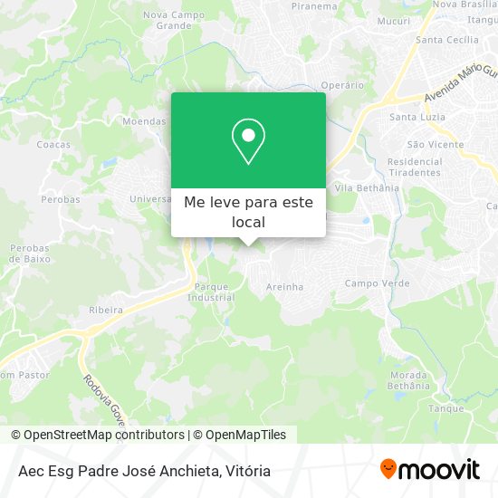 Aec Esg Padre José Anchieta mapa