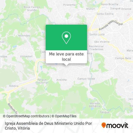 Igreja Assembleia de Deus Ministerio Unido Por Cristo mapa