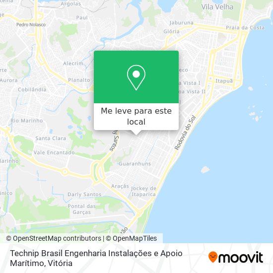 Technip Brasil Engenharia Instalações e Apoio Marítimo mapa