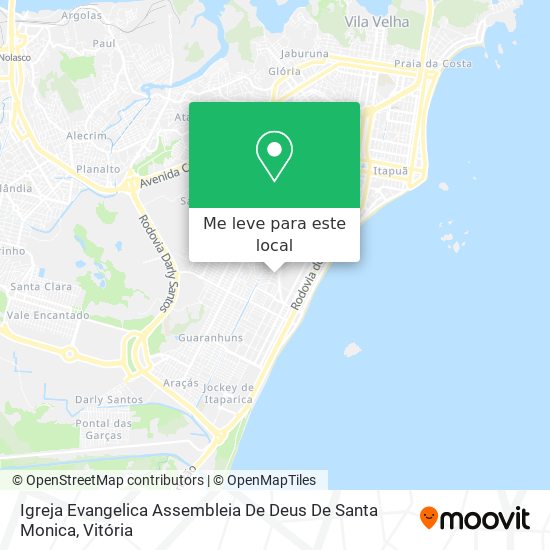 Igreja Evangelica Assembleia De Deus De Santa Monica mapa