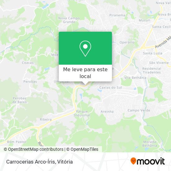 Carrocerias Arco-Íris mapa