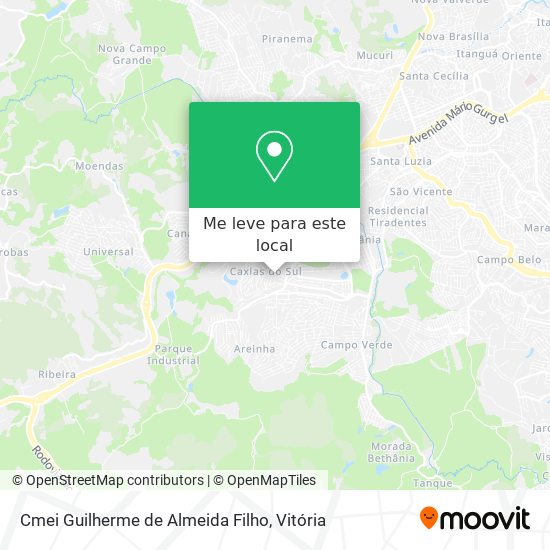 Cmei Guilherme de Almeida Filho mapa