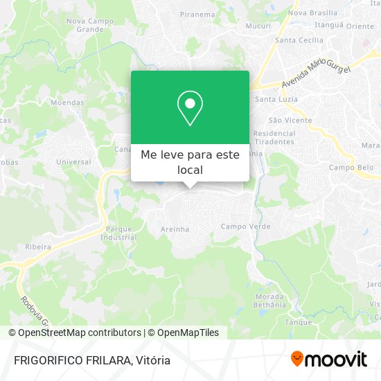 FRIGORIFICO FRILARA mapa