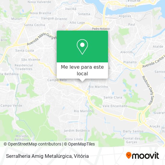 Serralheria Amig Metalúrgica mapa