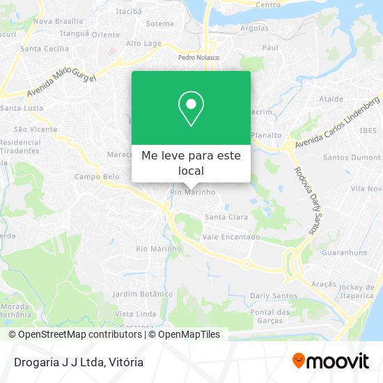 Drogaria J J Ltda mapa