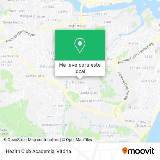 Health Club Academia mapa