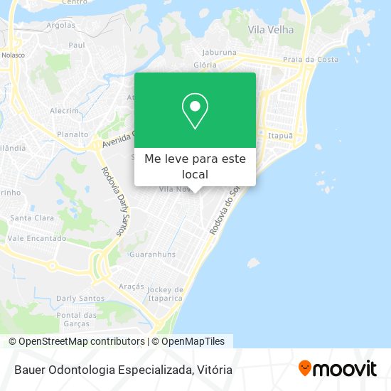 Bauer Odontologia Especializada mapa