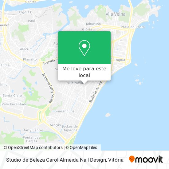Studio de Beleza Carol Almeida Nail Design mapa