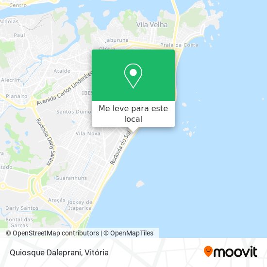 Quiosque Daleprani mapa