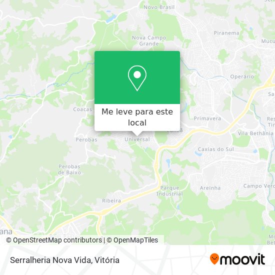Serralheria Nova Vida mapa