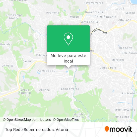 Top Rede Supermercados mapa