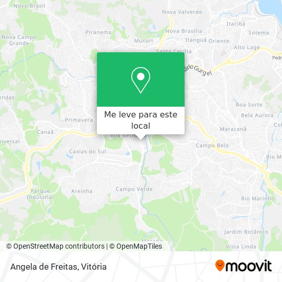 Angela de Freitas mapa