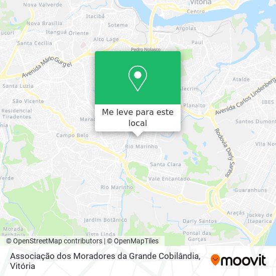 Associação dos Moradores da Grande Cobilândia mapa