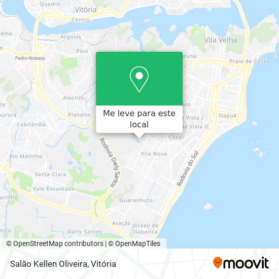 Salão Kellen Oliveira mapa