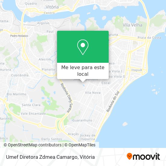 Umef Diretora Zdmea Camargo mapa