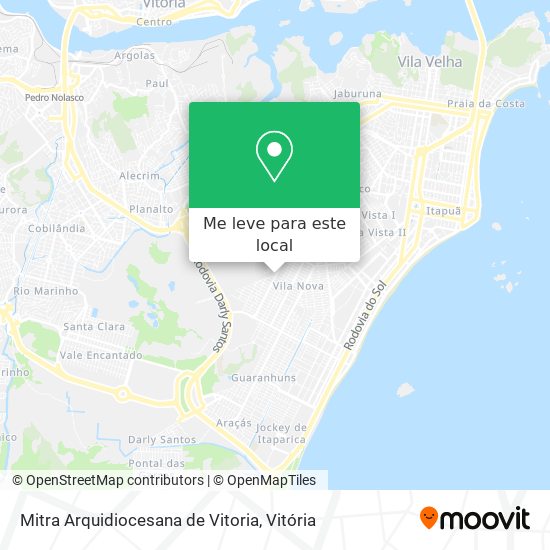 Mitra Arquidiocesana de Vitoria mapa