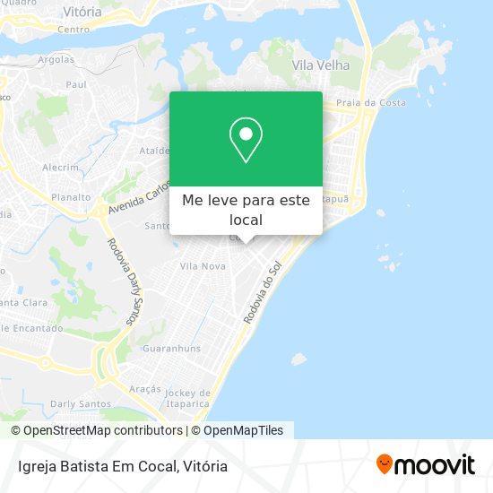 Igreja Batista Em Cocal mapa