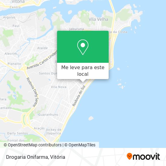 Drogaria Onifarma mapa