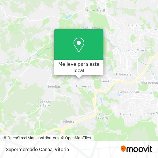 Supermercado Canaa mapa