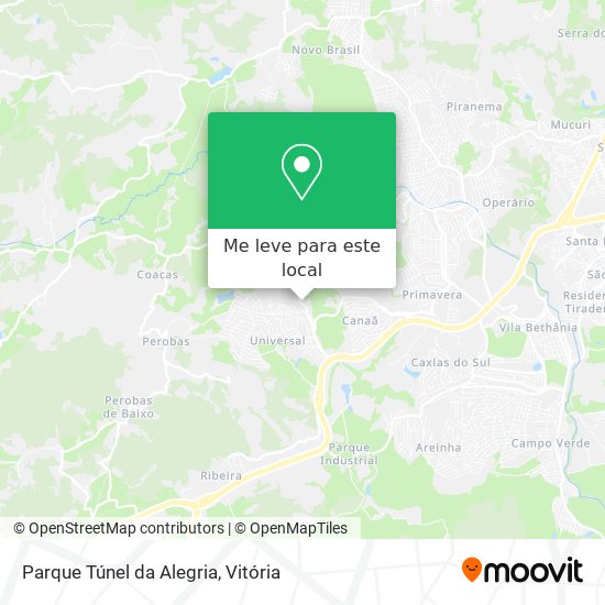 Parque Túnel da Alegria mapa