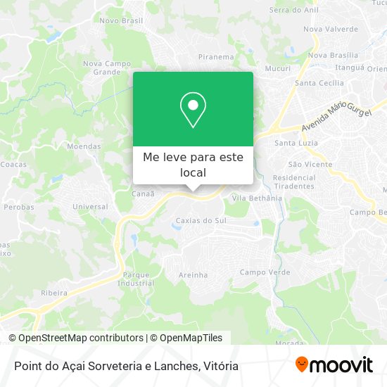 Point do Açai Sorveteria e Lanches mapa