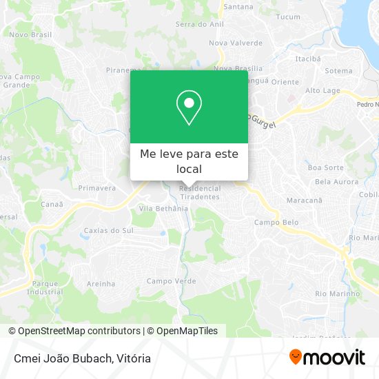 Cmei João Bubach mapa
