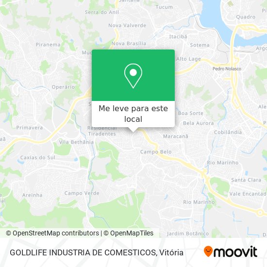 GOLDLIFE INDUSTRIA DE COMESTICOS mapa