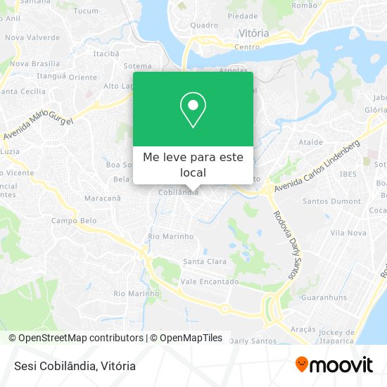 Sesi Cobilândia mapa