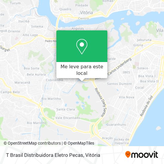 T Brasil Distribuidora Eletro Pecas mapa