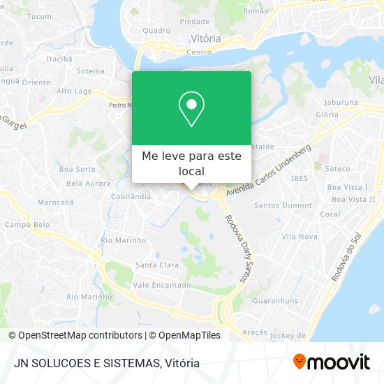 JN SOLUCOES E SISTEMAS mapa