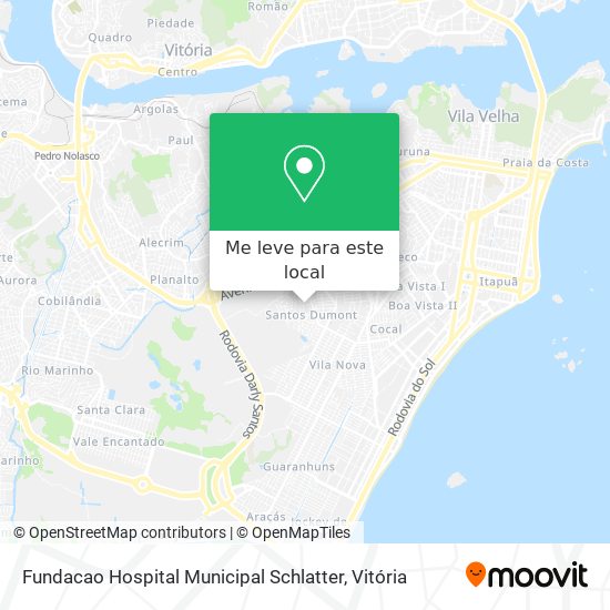 Fundacao Hospital Municipal Schlatter mapa