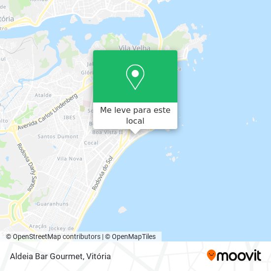 Aldeia Bar Gourmet mapa